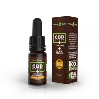 PharmaHemp 5% CBD Drops with Curcumin