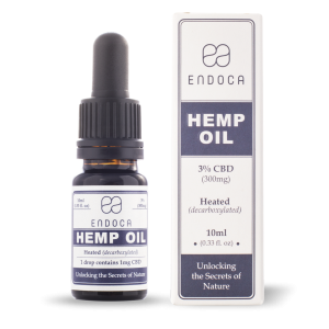 Endoca CBD Hemp Oil Drops 300 mg. (3%) - 10 ml.