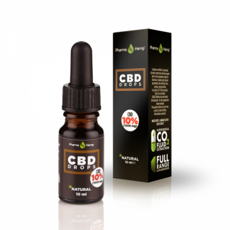 Pharmahemp 10% CBD Drops Full Spectrum 10 ml Olive Oil or Hemp Oil