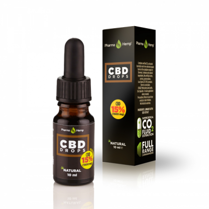 Pharmahemp 15% CBD Drops Full Spectrum 10 ml Olive Oil or Hemp Oil